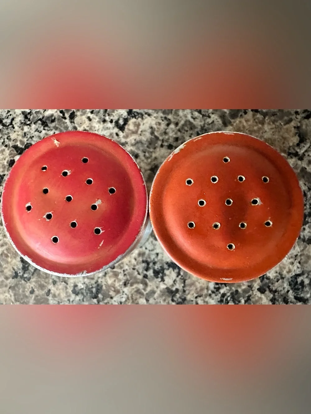 2 Sets- Vintage 1950s Rustic Aluminum Salt & Pepper and Salt & Sugar Shakers